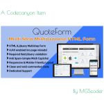 QuoteForm - Multi Step Multipurpose HTML Form