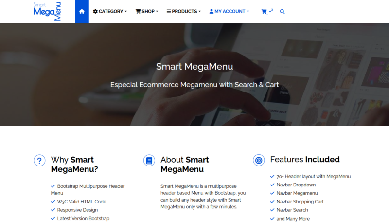 Smart Megamenu - Responsive Bootstrap Multipurpose Megamenu - Image 12